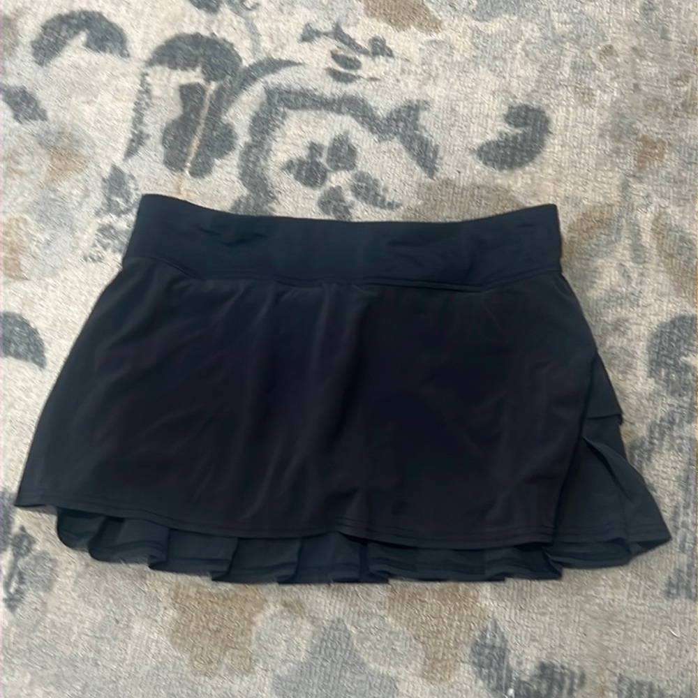 Lululemon Pace Setter Pleated Black Tennis Skirt - Size 8